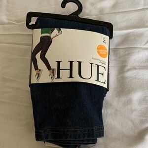 HUE Dark Blue Denim Leggings